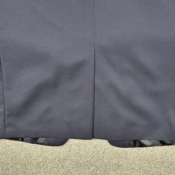 CHAPS Sport Coat Mens 42S Navy Blue Gold Crest Buttons Wool Blend Blazer Jacket - Picture 9 of 14